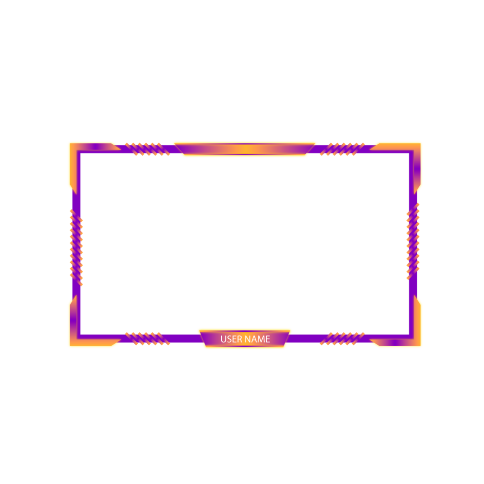 Online gaming screen panel and border design for gamers png