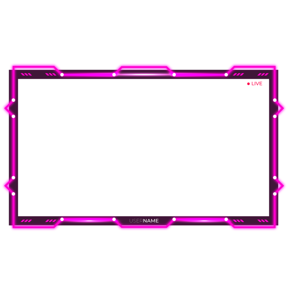 Online gaming screen panel and border design for gamers png