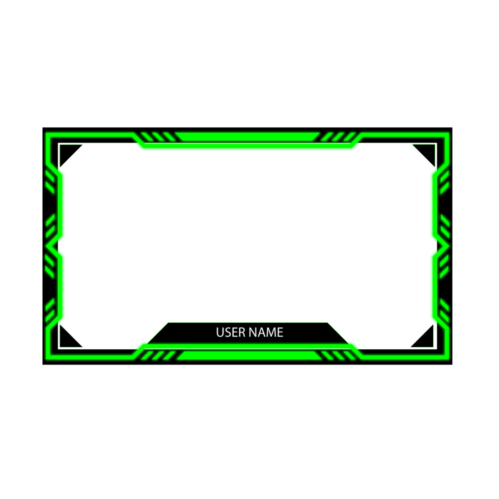 Online gaming screen panel and border design for gamers png