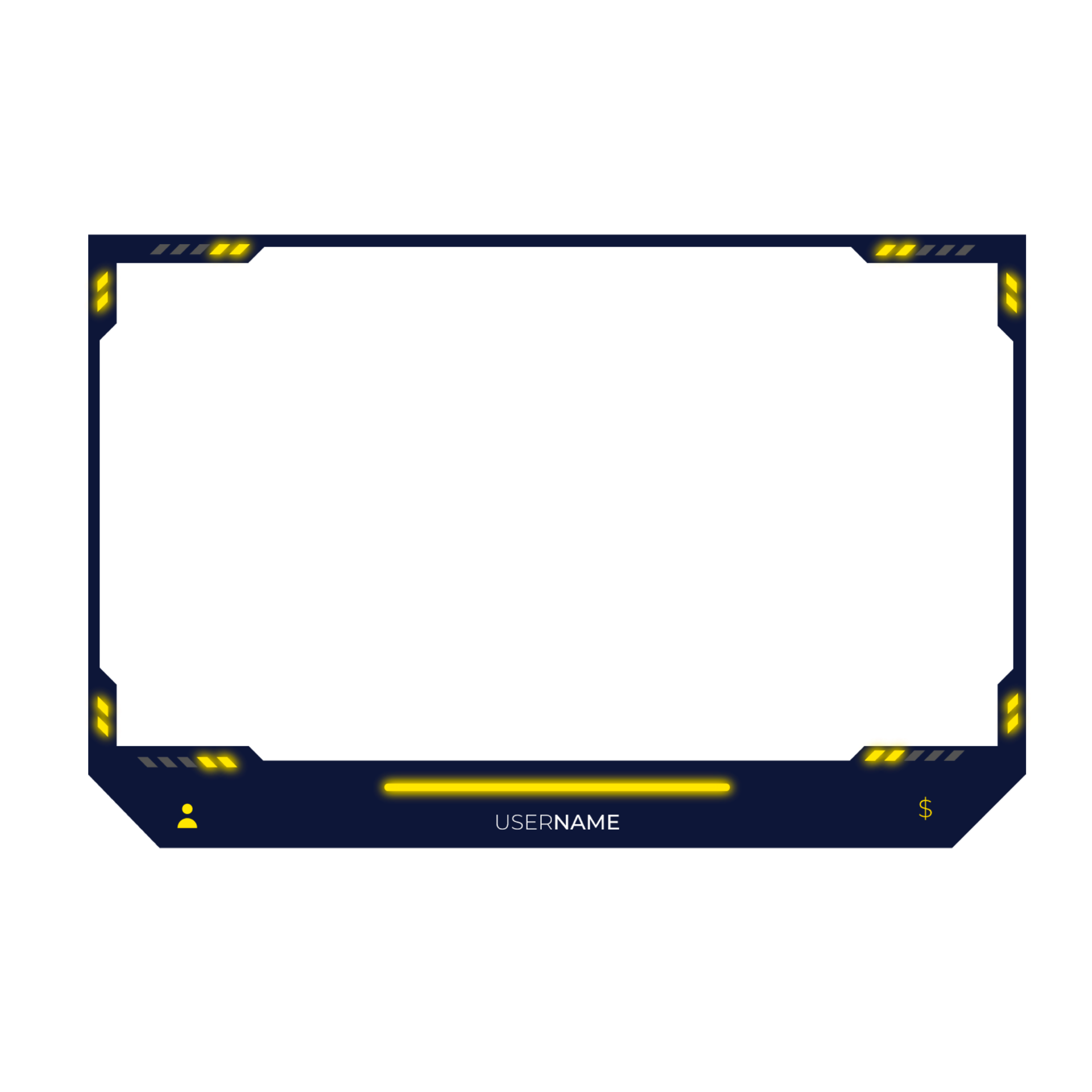 Online gaming screen panel and border design for gamers 22751386 PNG