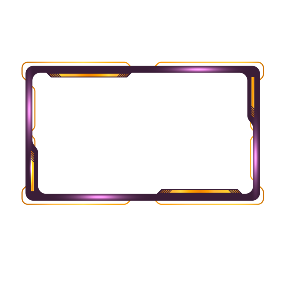 Online gaming screen panel and border design for gamers png