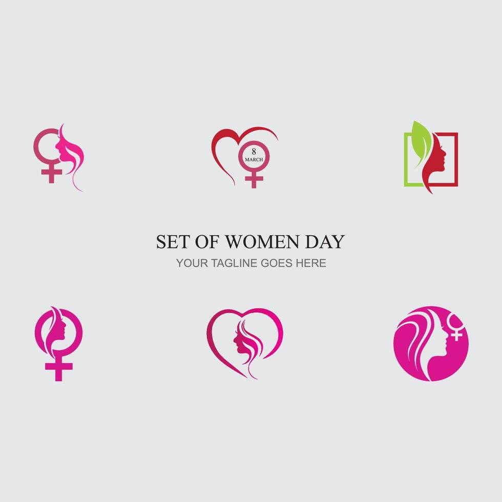 women day logo vector