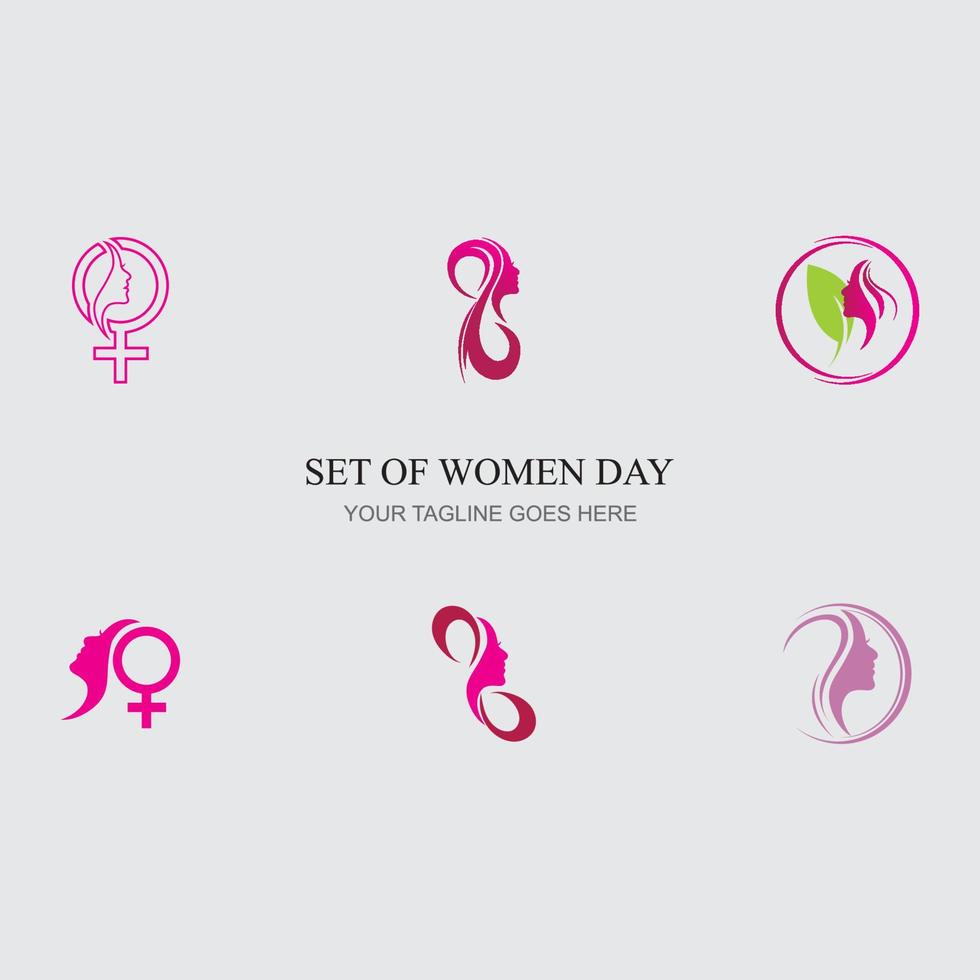 women day logo vector