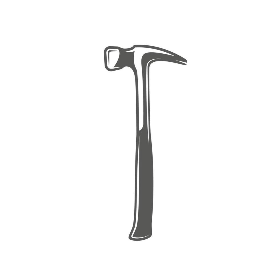 Hammer isolated on white background vector