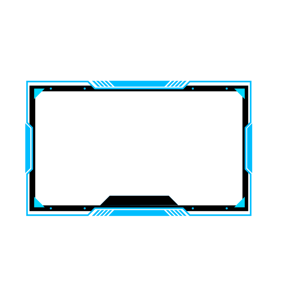 Online gaming screen panel and border design for gamers png