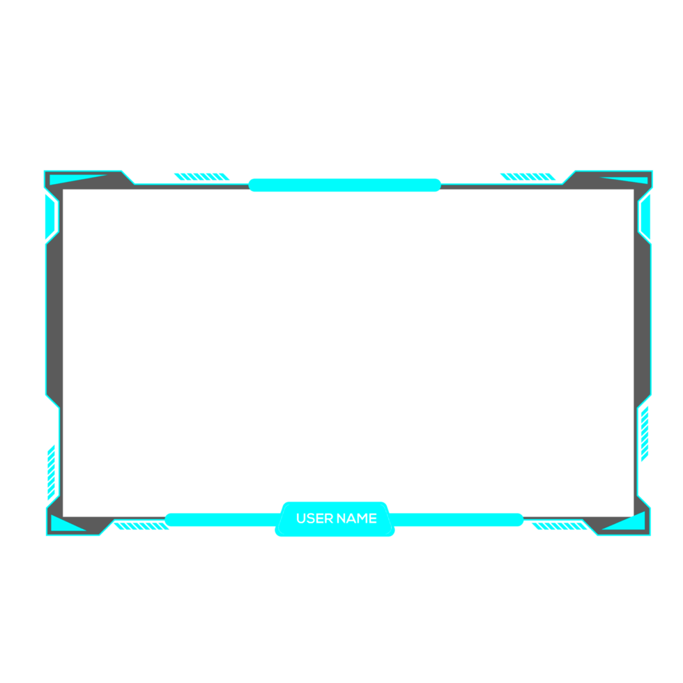 Online gaming screen panel and border design for gamers png