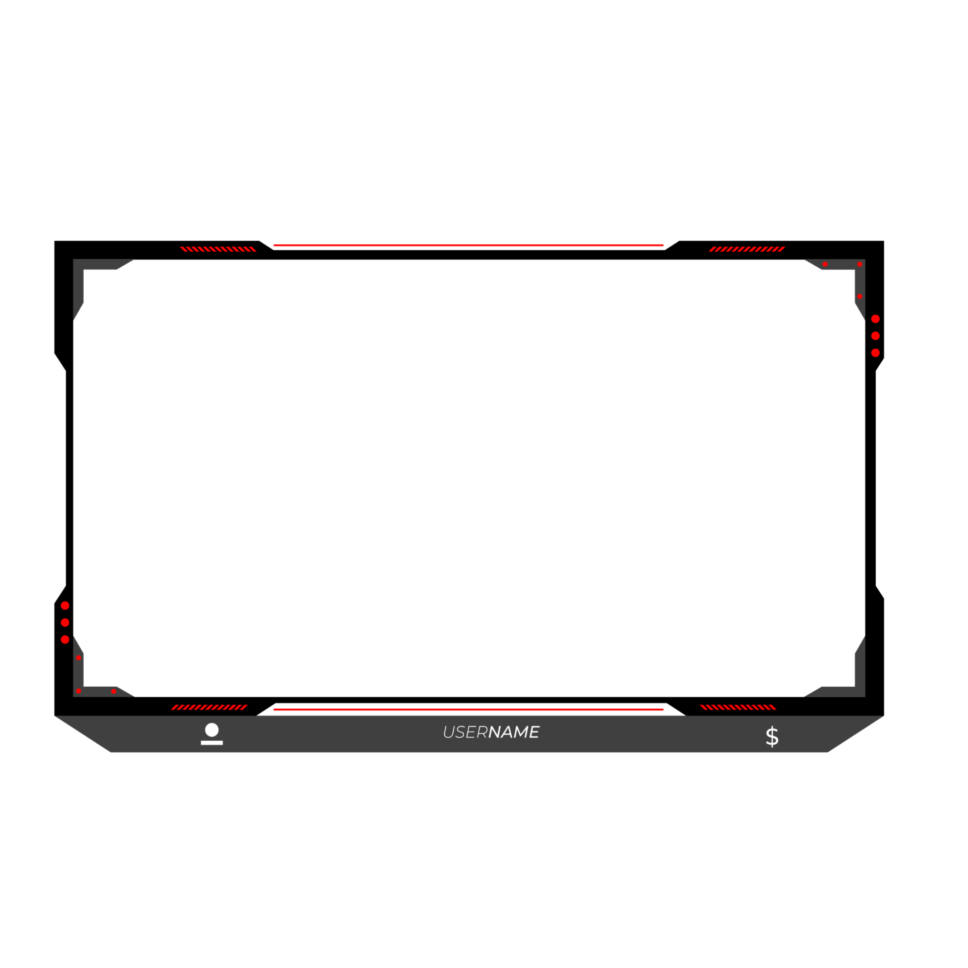 Online gaming screen panel and border design for gamers 22751488 PNG