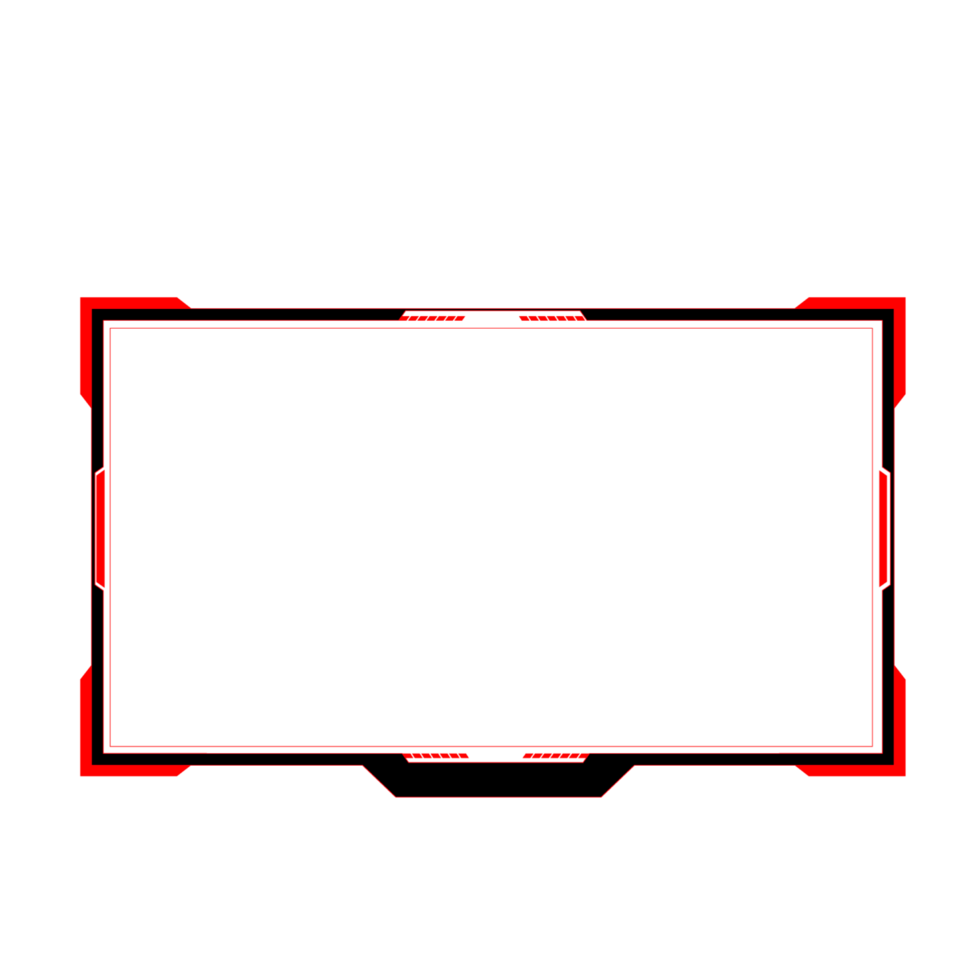 Online gaming screen panel and border design for gamers png