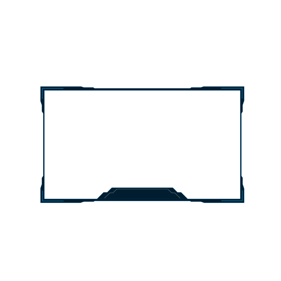 Online gaming screen panel and border design for gamers png