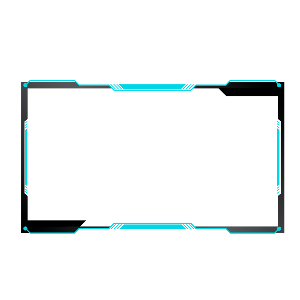 Online gaming screen panel and border design for gamers png