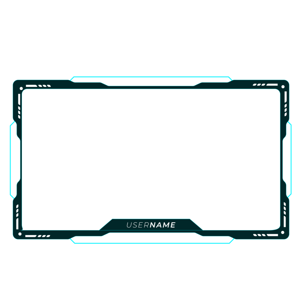 Online gaming screen panel and border design for gamers png
