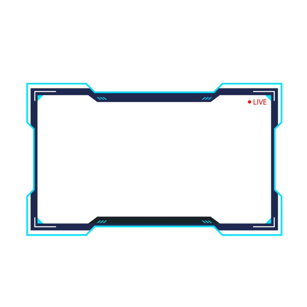 Online gaming screen panel and border design for gamers png