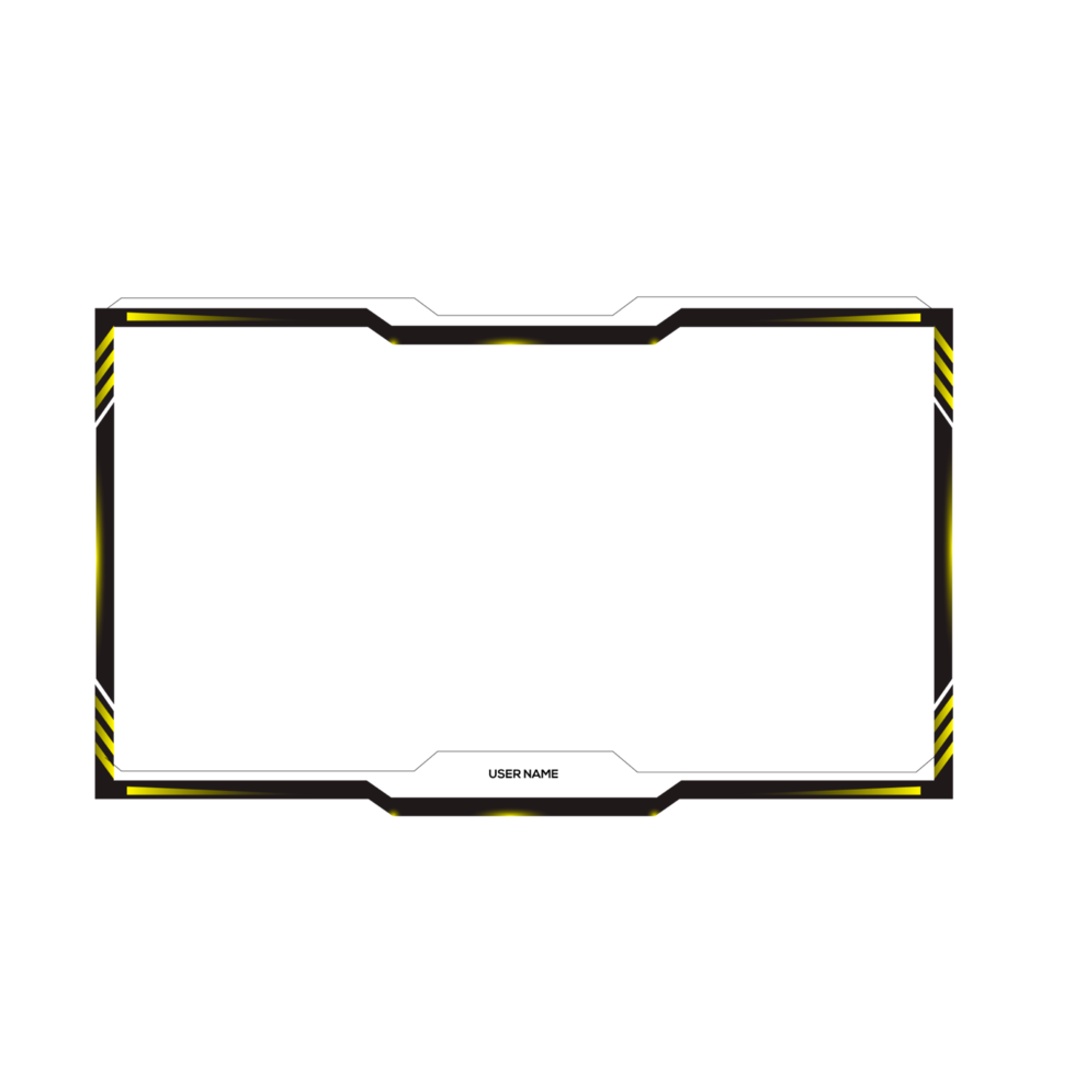 Online gaming screen panel and border design for gamers png