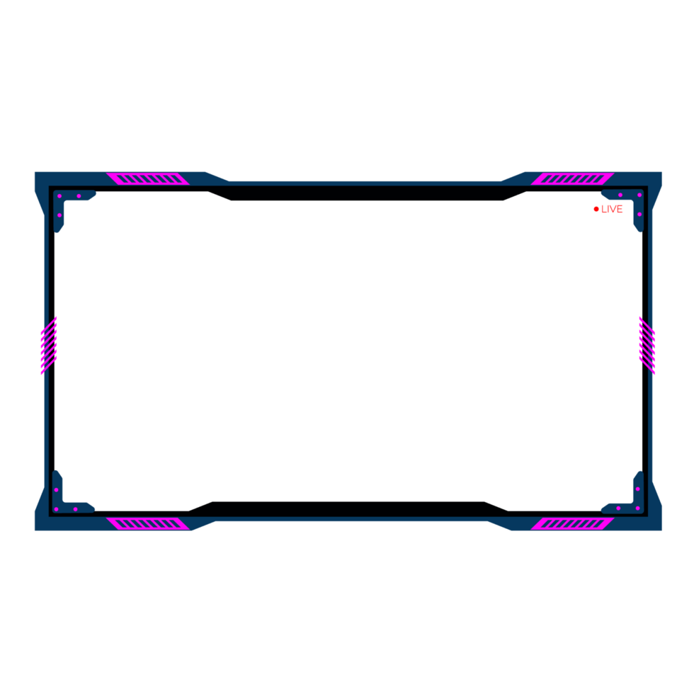 Online gaming screen panel and border design for gamers png