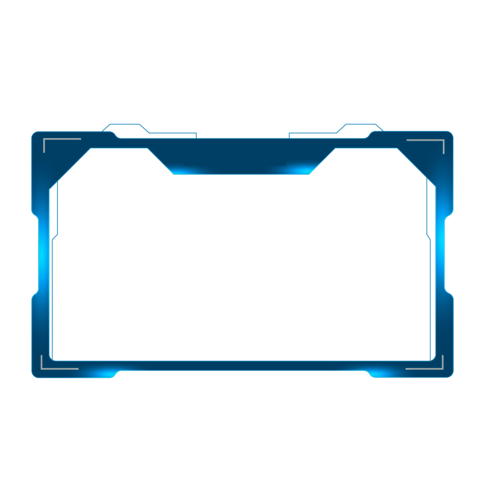 Online gaming screen panel and border design for gamers png