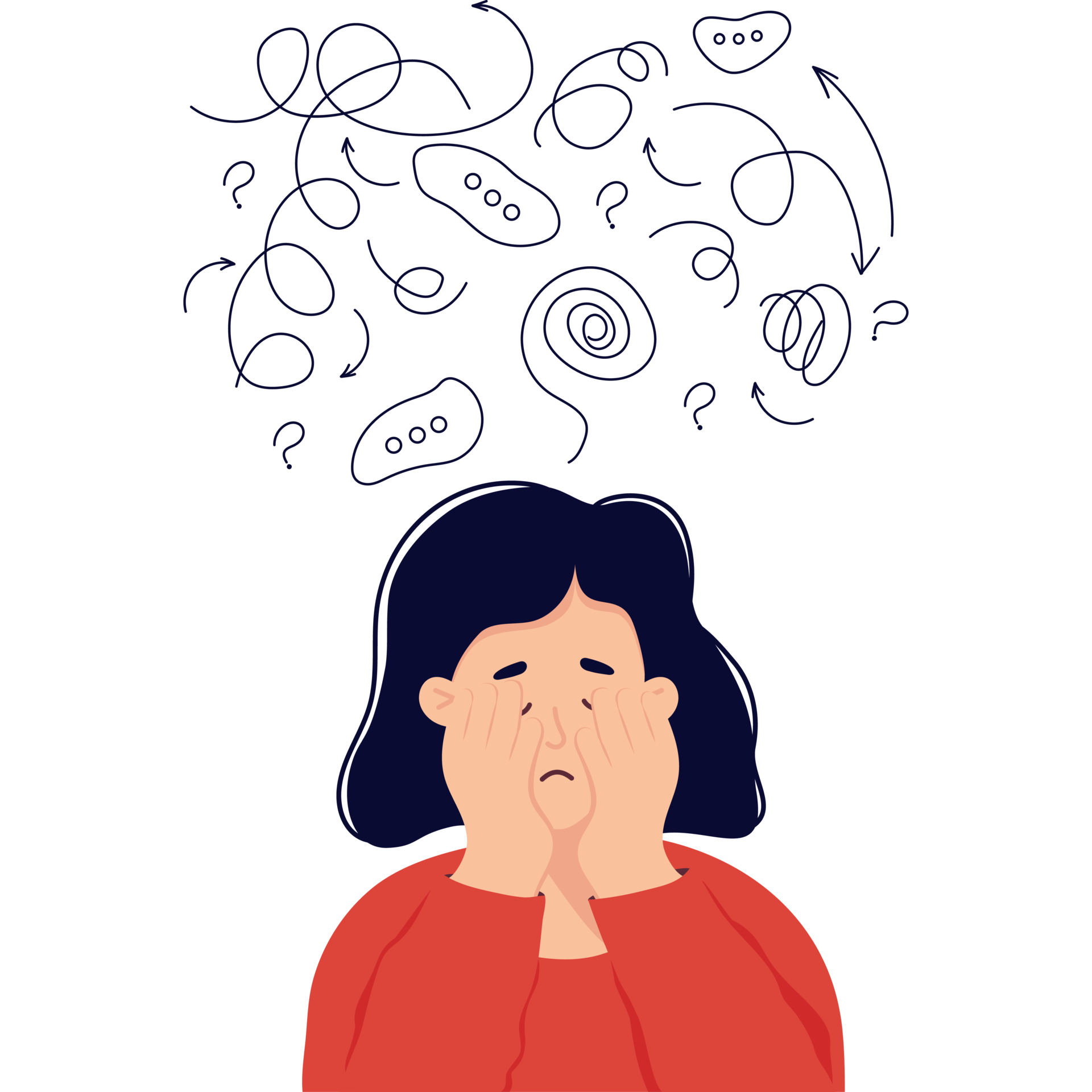 Lonely woman in depression 22751540 PNG