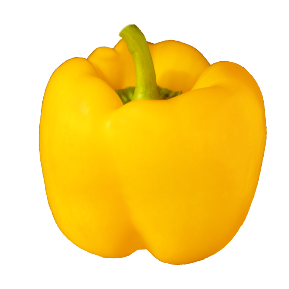 Transparent yellow bell pepper png
