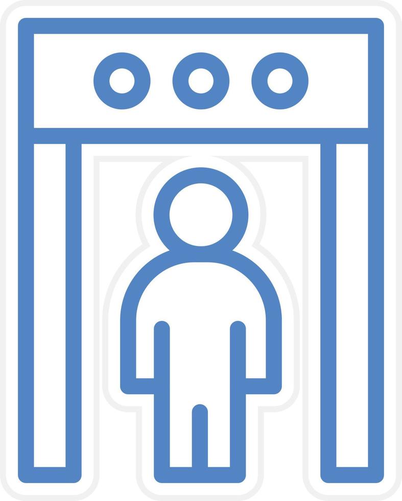 Body Scanner Vector Icon Style