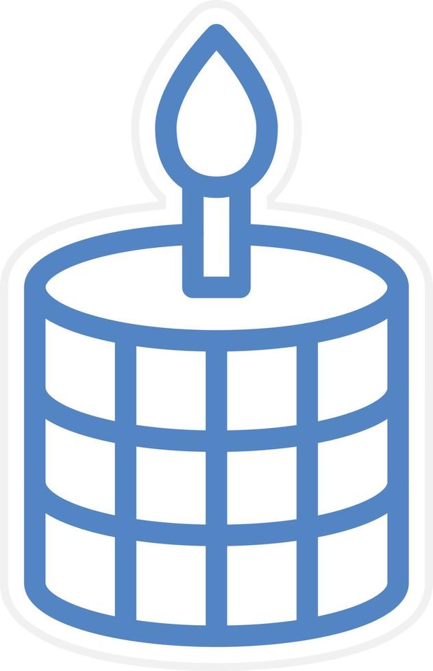 Scented Candle Vector Icon Style