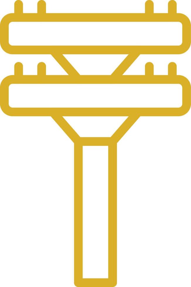 Electric Pole Vector Icon Design