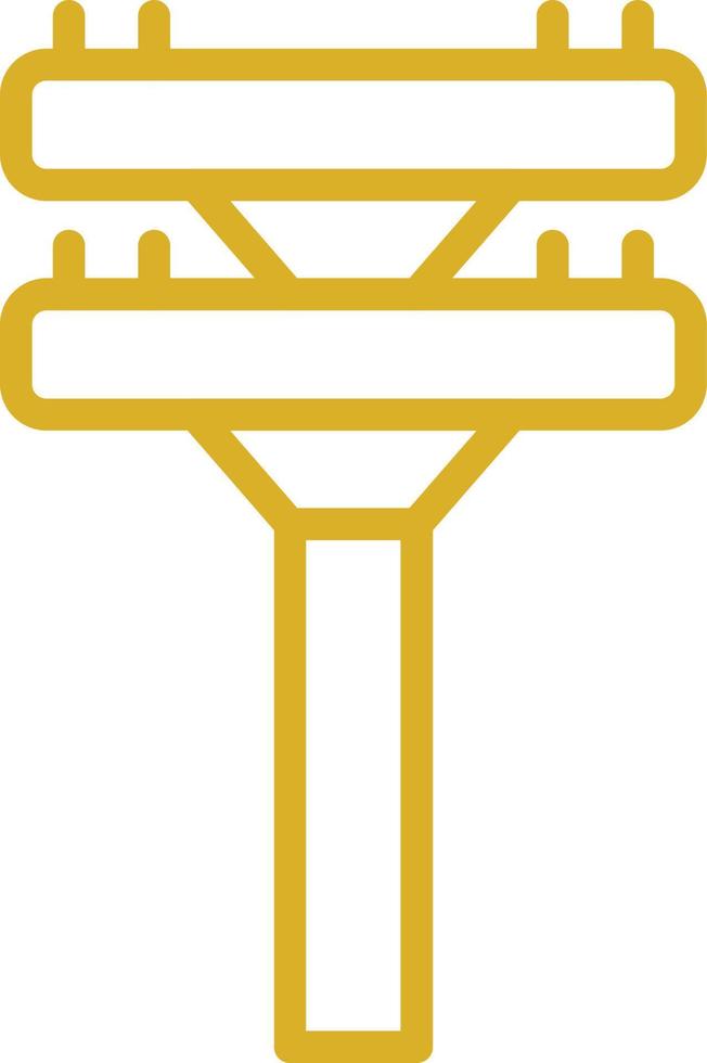 diseño de icono de vector de poste eléctrico