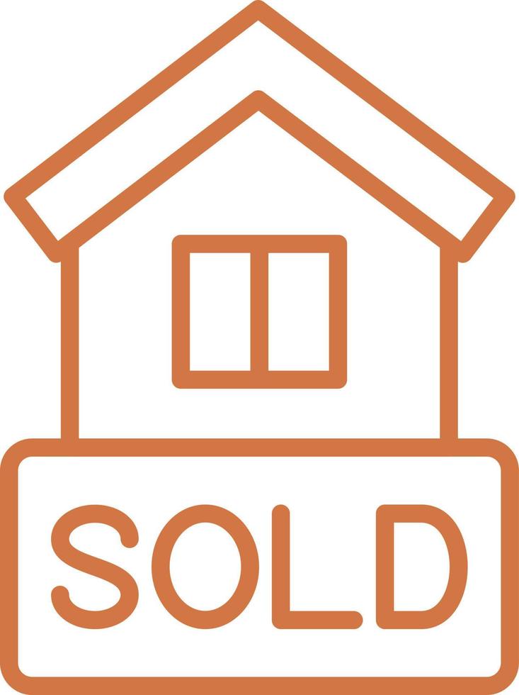House Sold Vector Icon Design