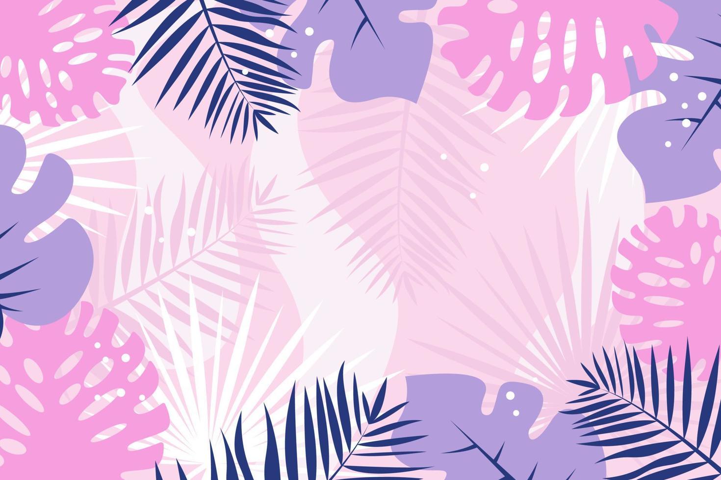 Modern tropical background. Jungle plants nature backdrop. Summer palm leaves wallpaper vector