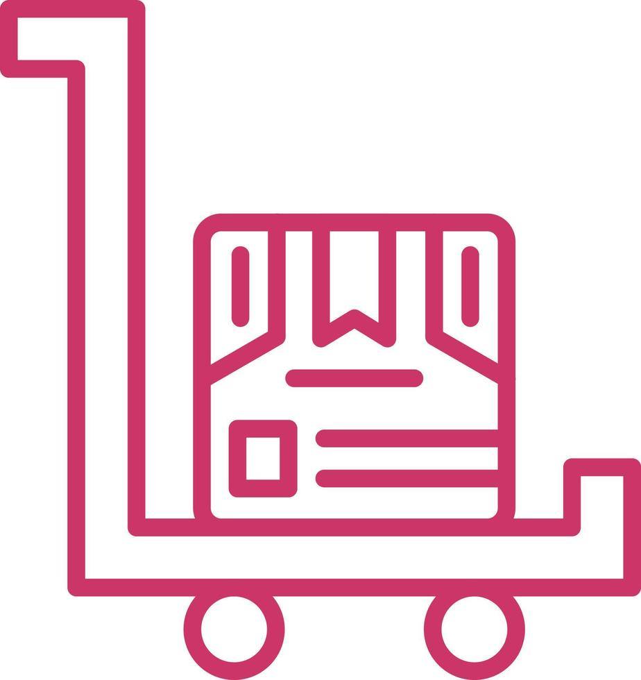 Trolley Vector Icon Design