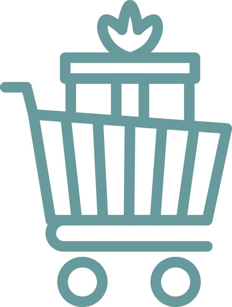 Trolley Vector Icon Style
