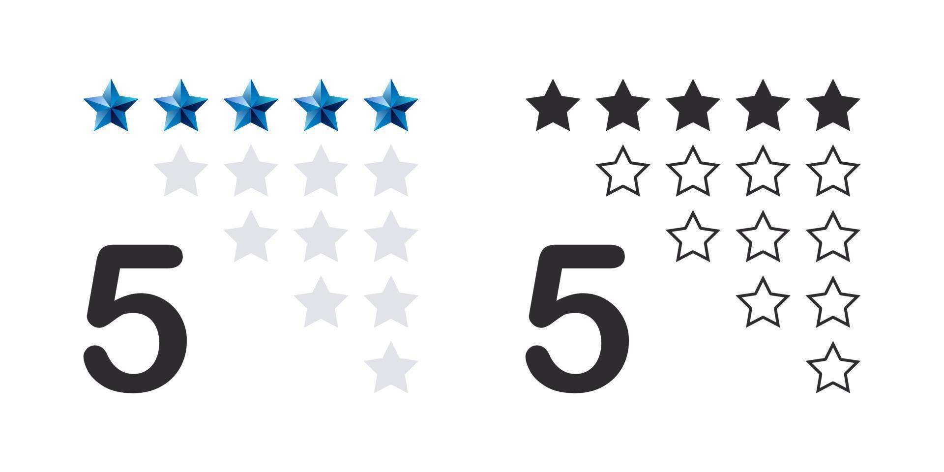 Rating stars badges. Product rating review. Rate icons set. Feedback icons. Vector scalable graphics