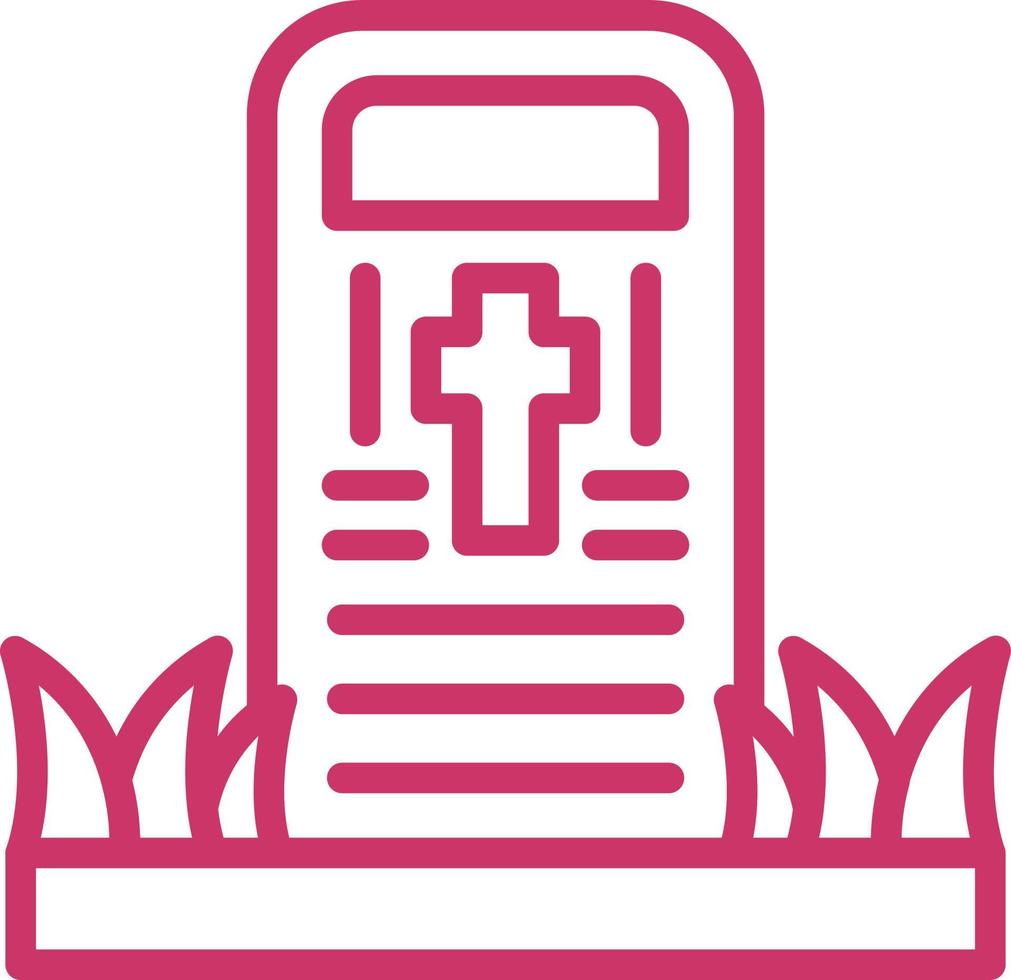 Cemetery Vector Icon Design