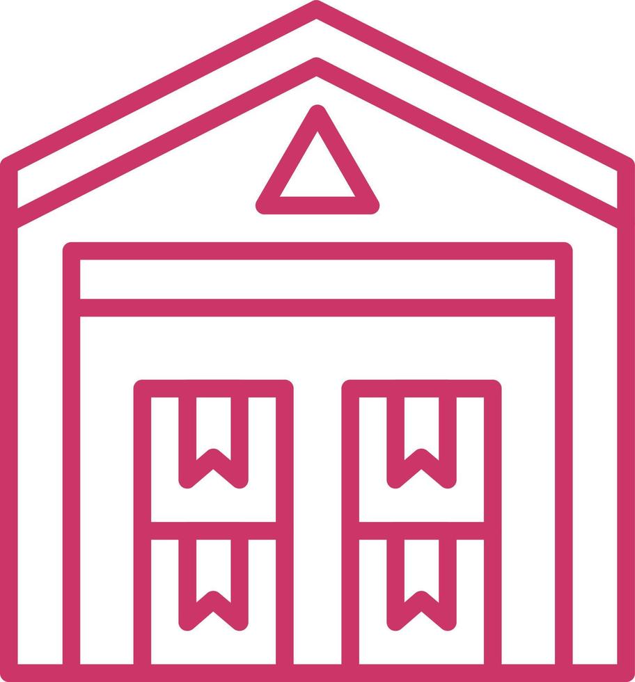 Warehouse Vector Icon Design