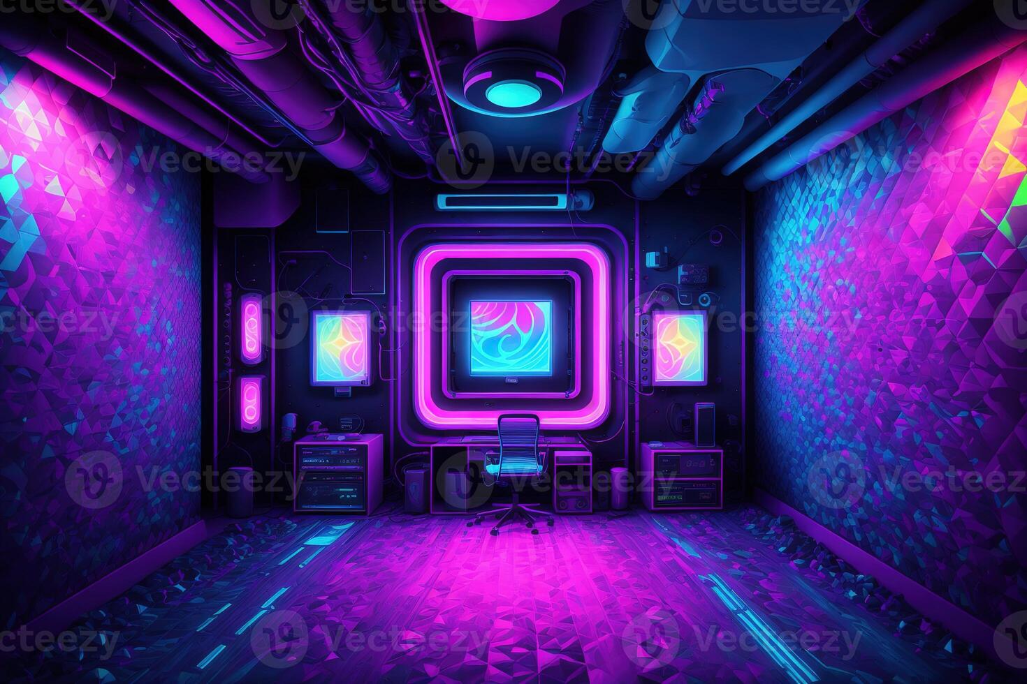 sound proof environment neon ambience by photo