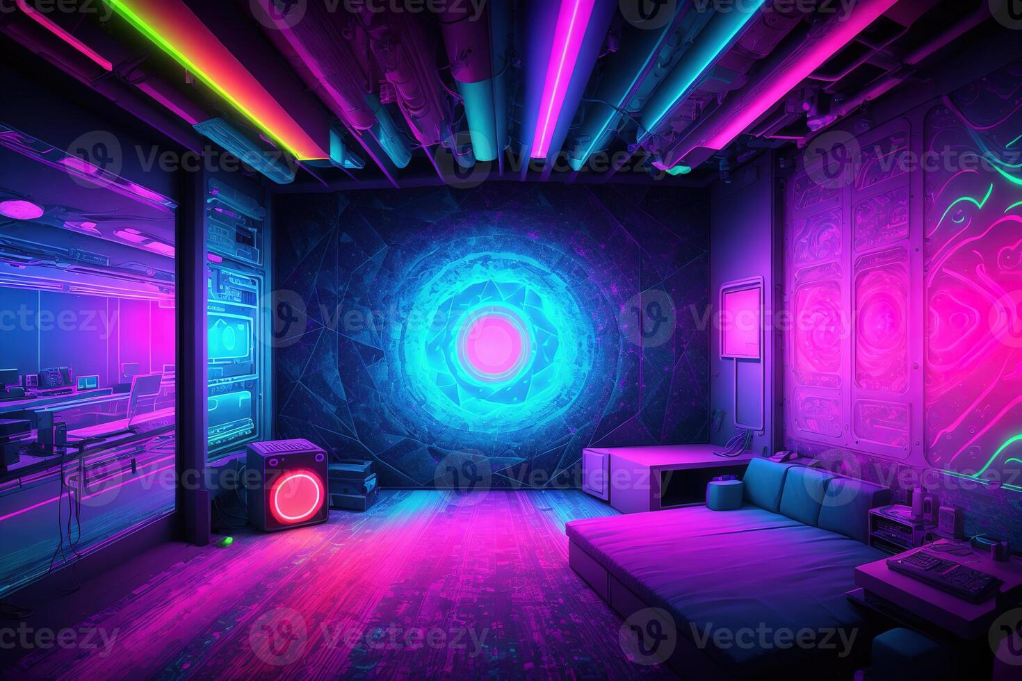 sound proof environment neon ambience by photo