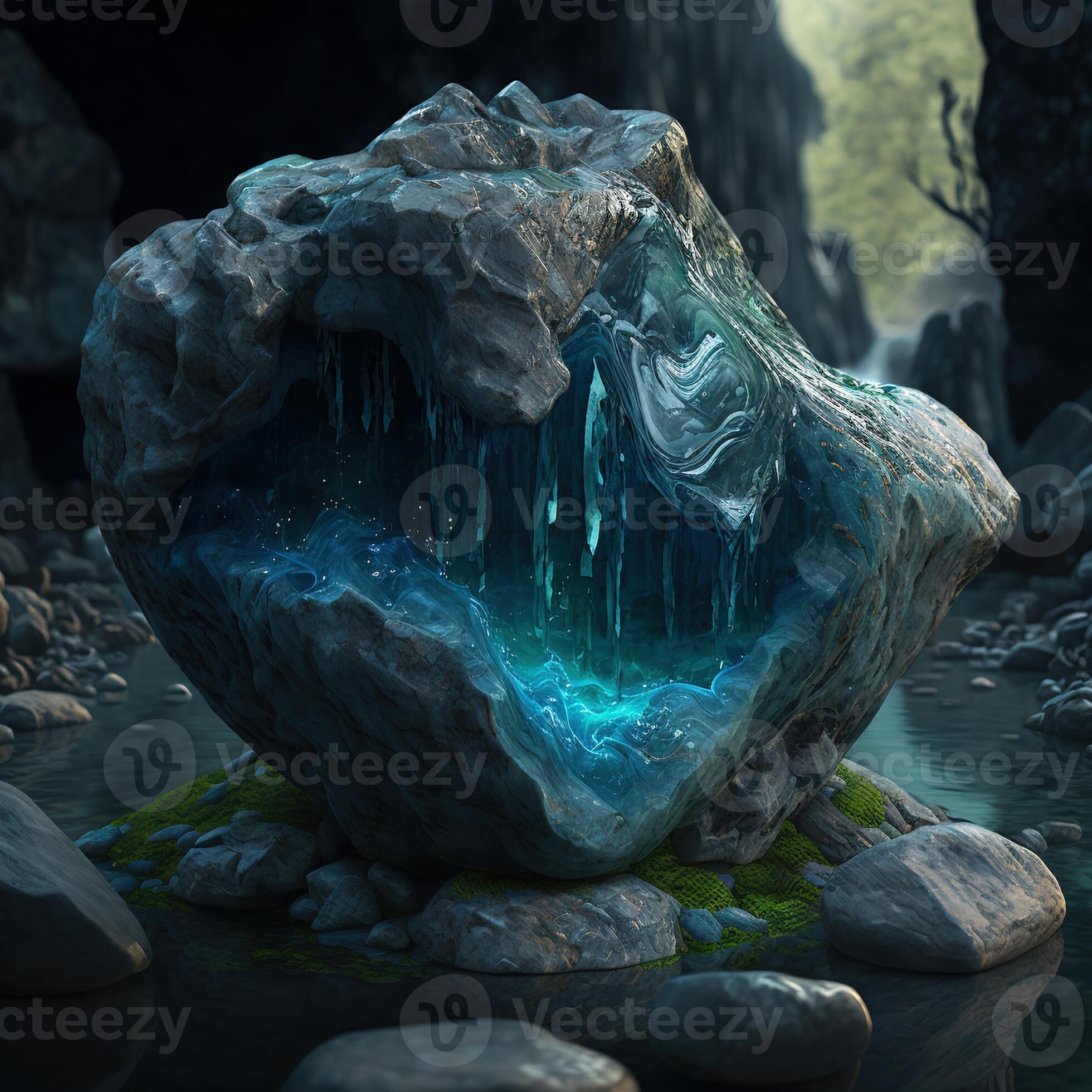 Water Elemental Stone by ai generated 22752148 Stock Photo at Vecteezy
