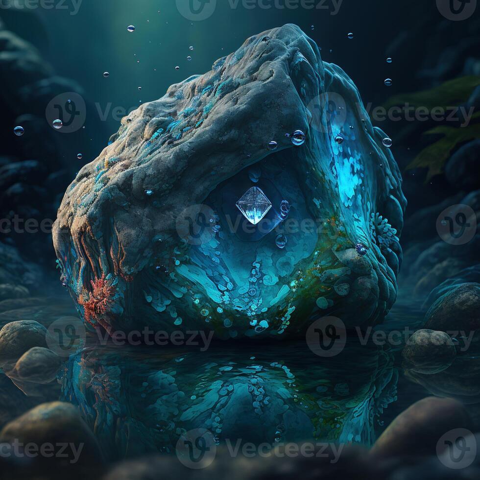 Water Elemental Stone by ai generated 22752151 Stock Photo at Vecteezy