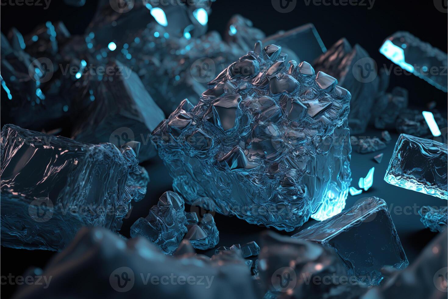 seamless repeatable ice texture by photo