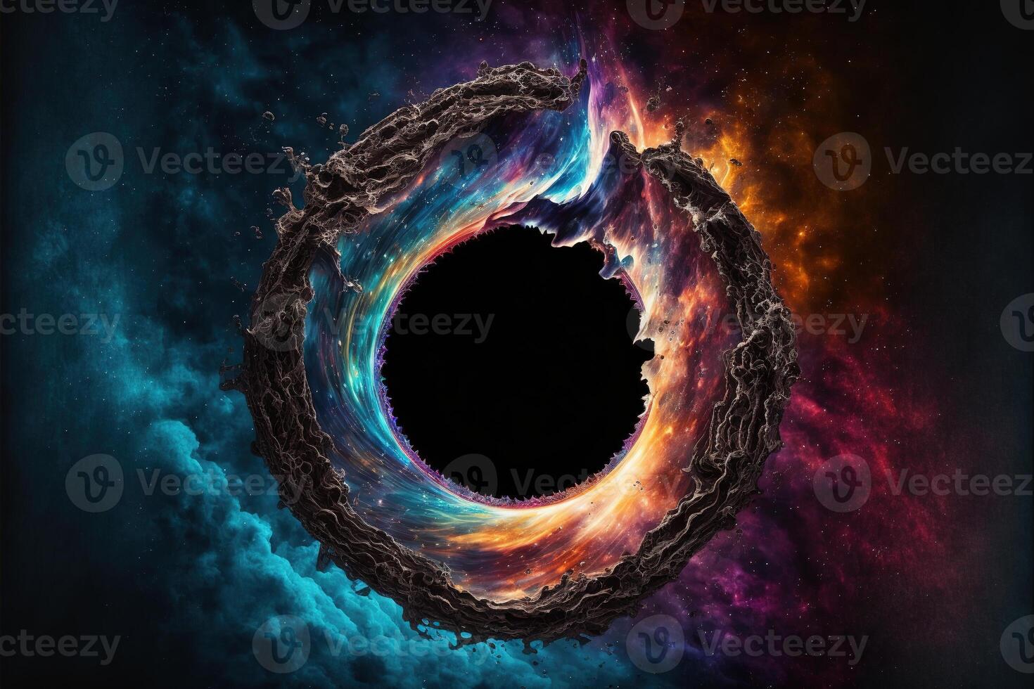 magical fantasy black hole portal by photo