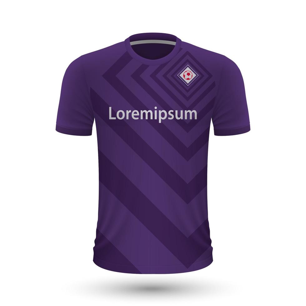 Realistic soccer shirt Fiorentina vector