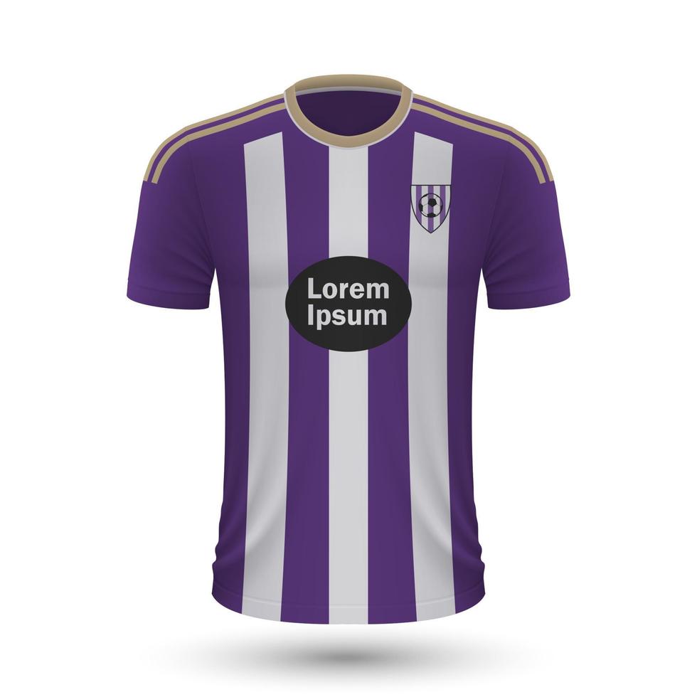 realista fútbol camisa valladolid vector