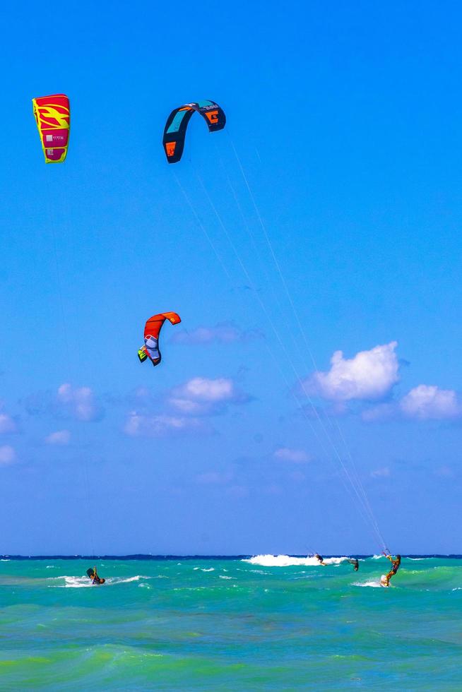 Playa del Carmen Quintana Roo MExico 2021 Water sport like kitesurfing
