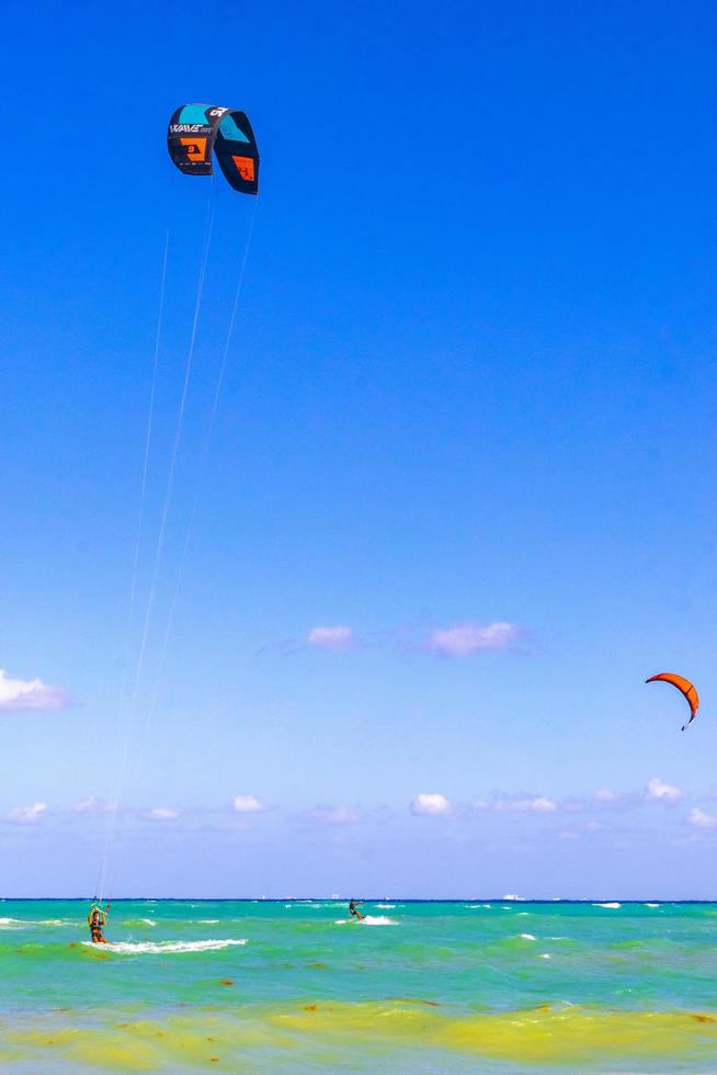 Playa del Carmen Quintana Roo MExico 2021 Water sport like kitesurfing