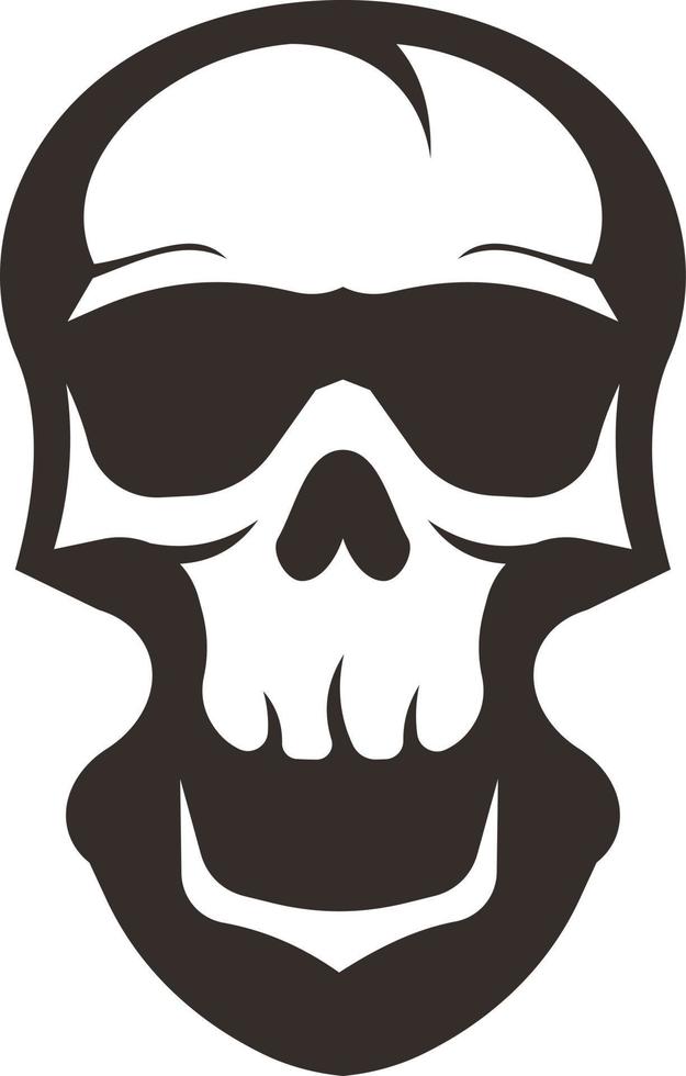 Vector Image Of Skull Silhouette