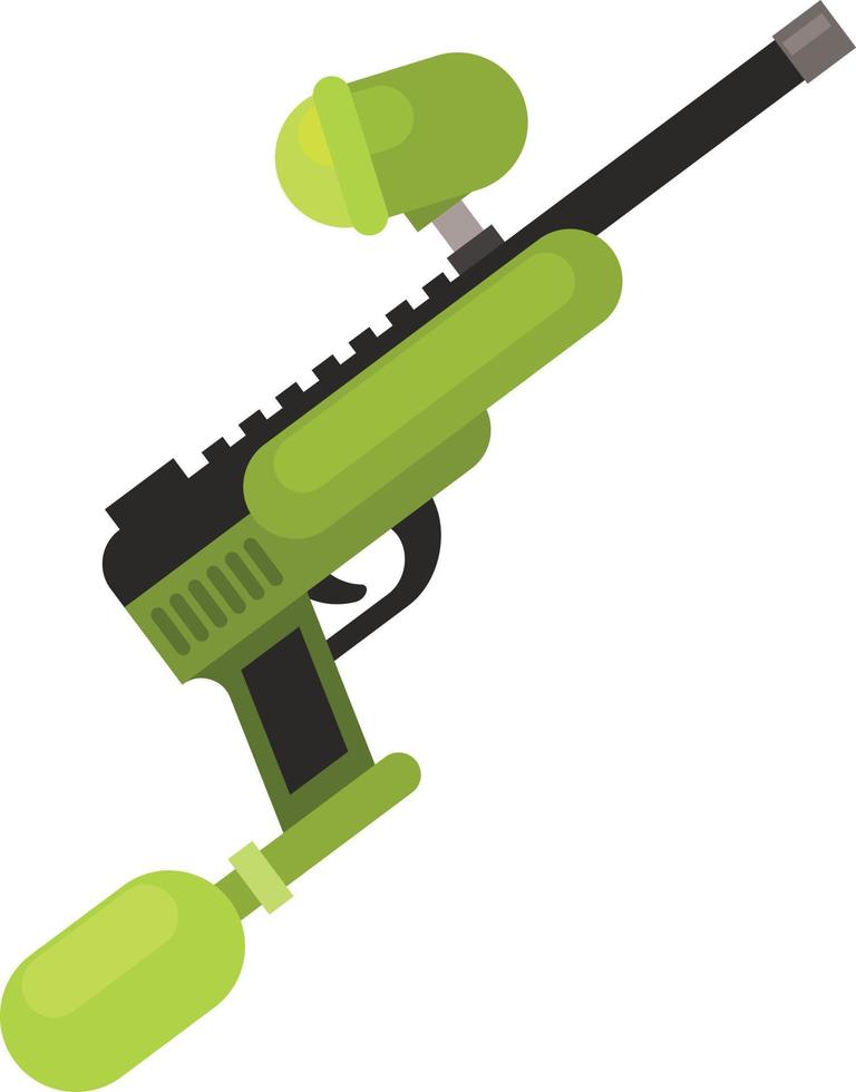 Vector Image Of A Paintball Gun