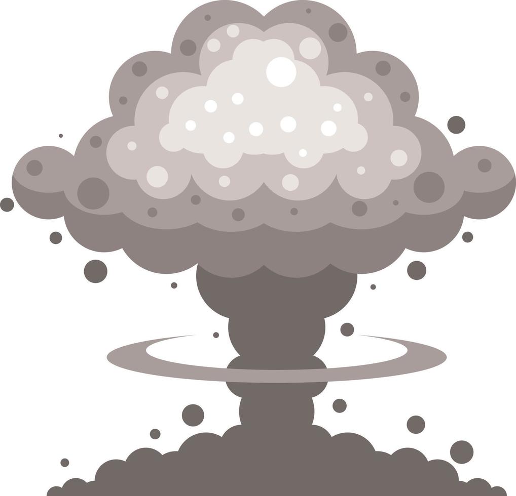 vector imagen de un seta nube después explosión