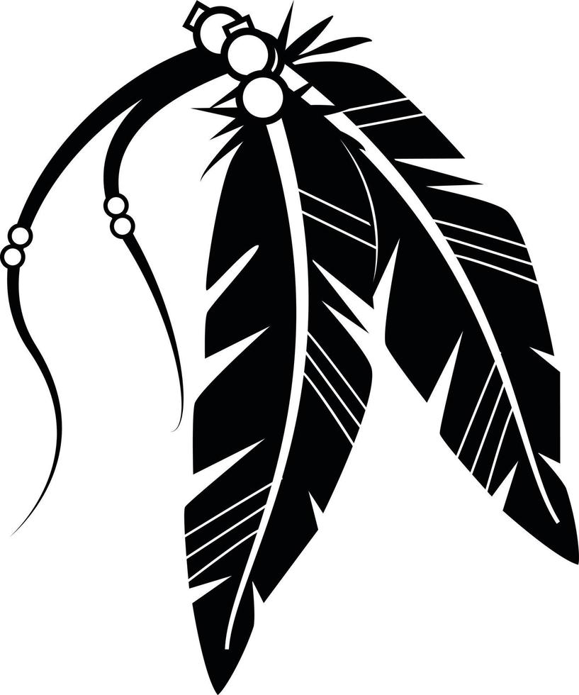 vector gráficos de tribal plumas