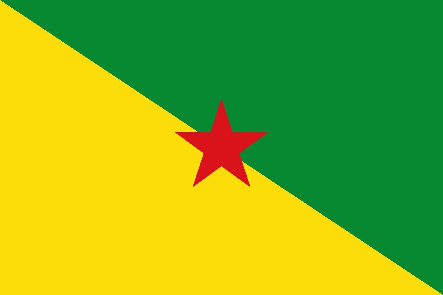Simple flag of French Guiana vector