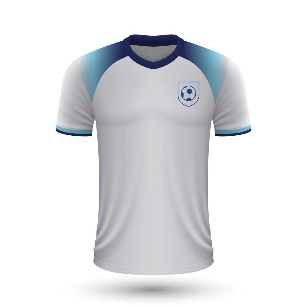 Realistic soccer shirt of England vector