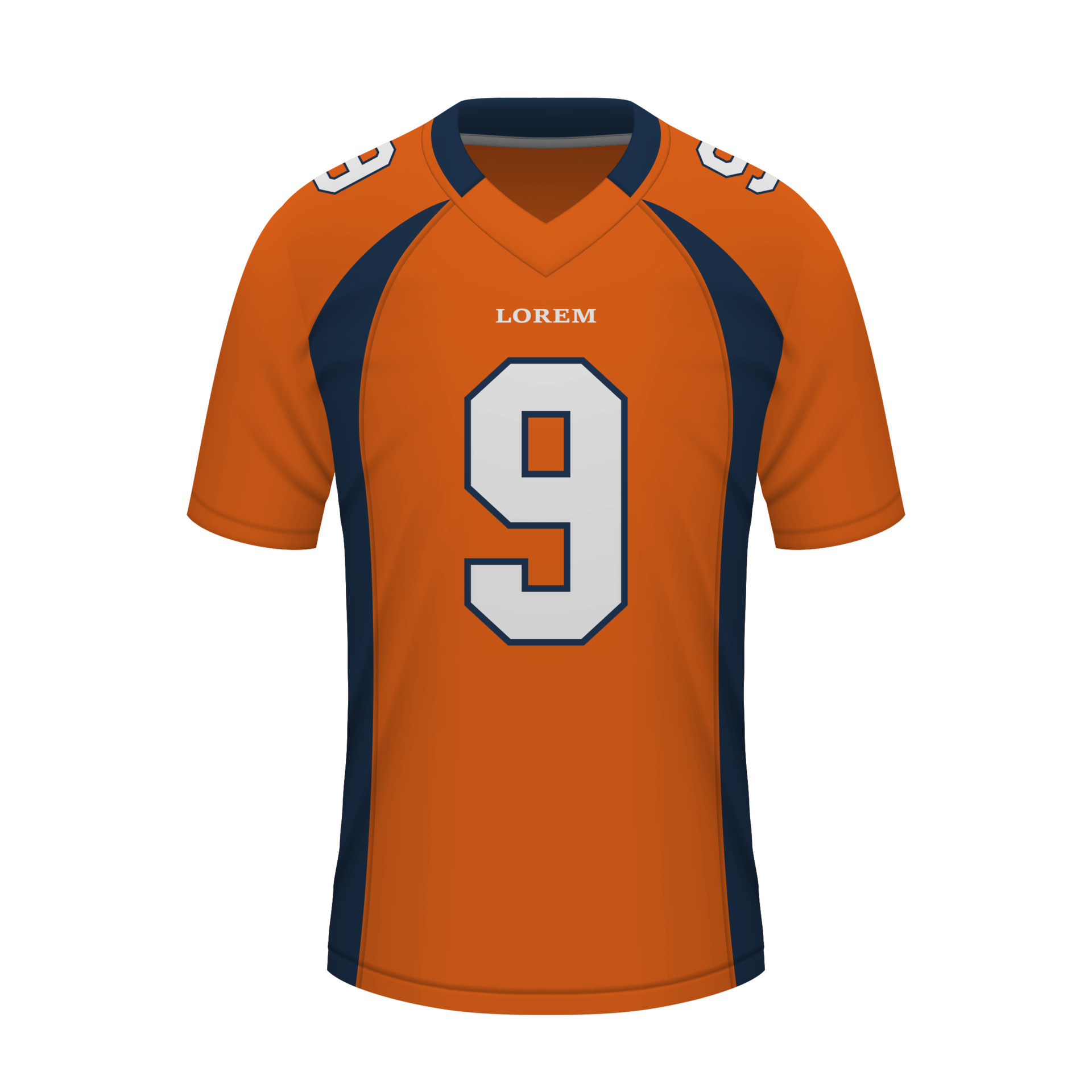 Realistic American football shirt of Denver, jersey template 22755381  Vector Art at Vecteezy