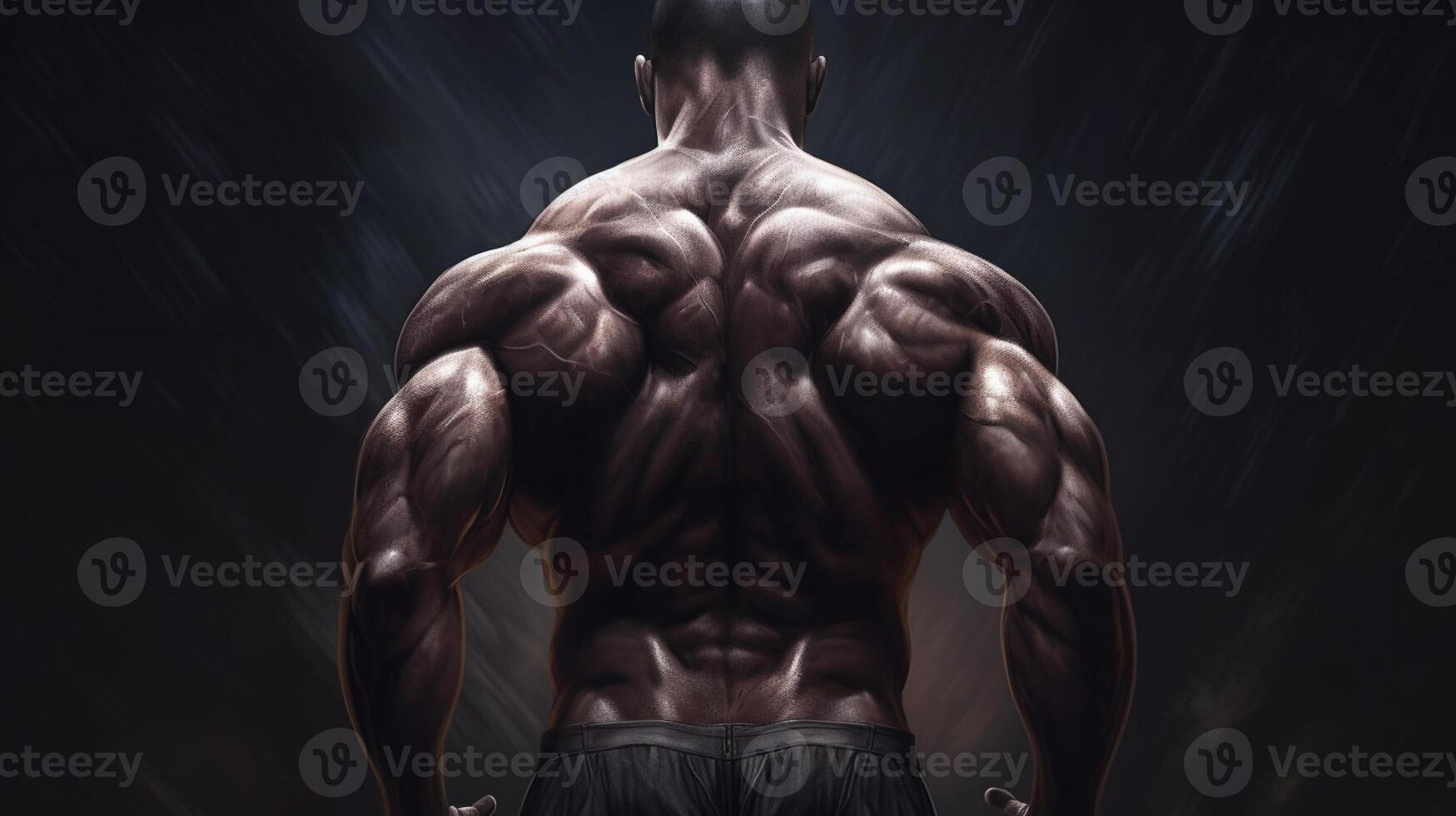 Handsome strong athletic men pumping up muscles workout bodybuilding concept background - muscular bodybuilder handsome men doing exercises in gym naked , artwork photo